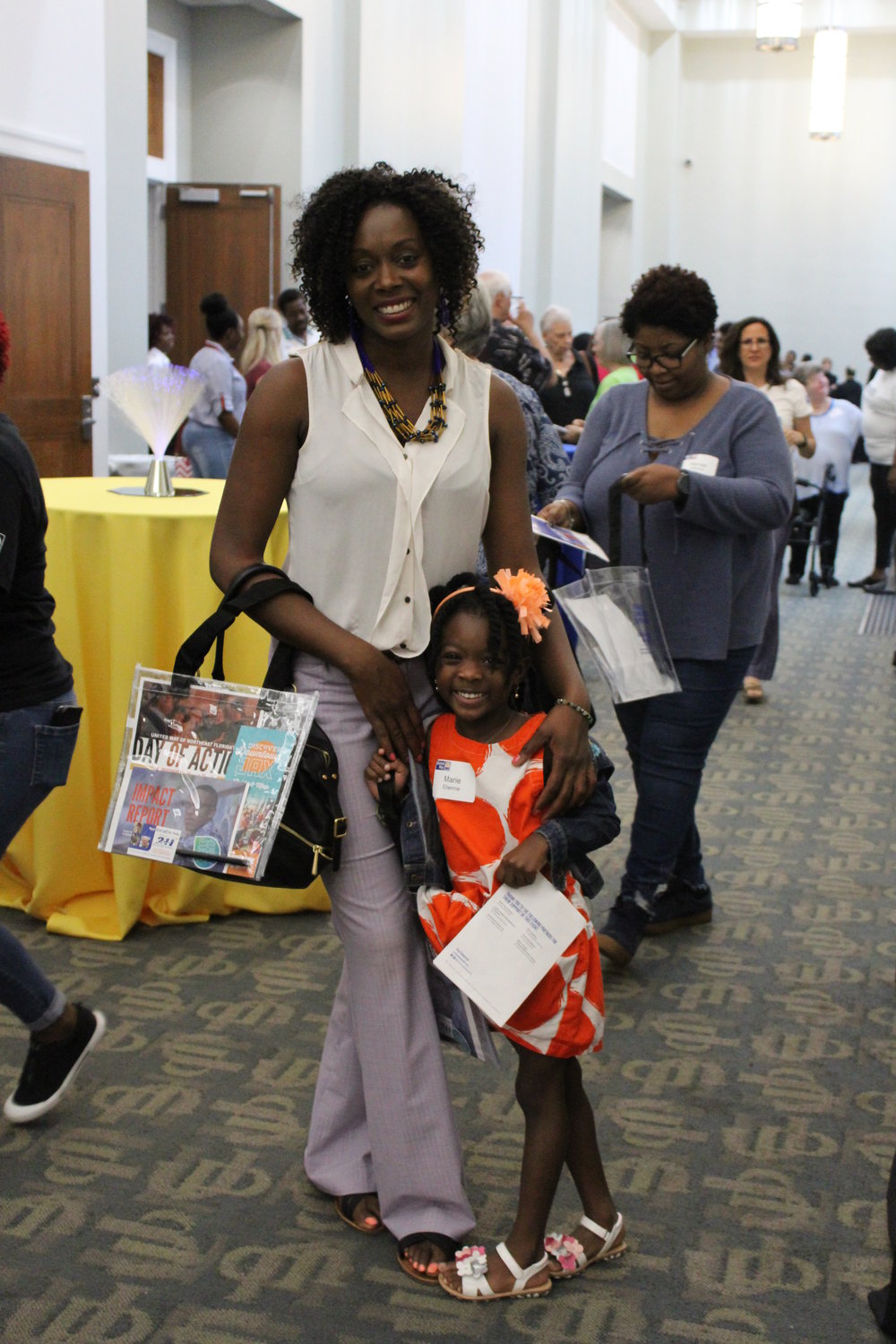 ReadingPals volunteer, Marie Etienne and daughter enjoy an evening of celebration at United Way of Northeast Florida’s annual Volunteer United event.